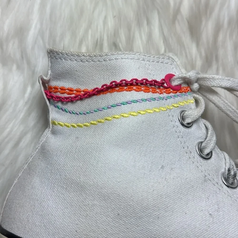 Converse Chuck Taylor 70 Women's White Canvas Egret‎ High Tops Sz 7.5 - Picture 9 of 9